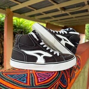 Airwalk Kahaydemu Sneakers Mens Size 5.5 Black White High Top Skate Shoes‎